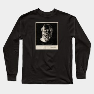 Vintage Mediocrates Distressed Long Sleeve T-Shirt